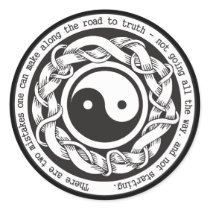 Road to Truth Yin Yang Stickers