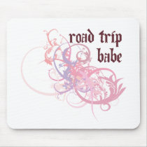 Road Trip Babe mousepads