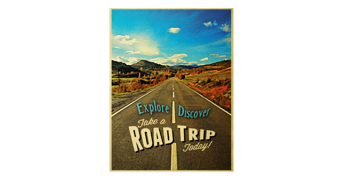 Road Trip Postcard | Zazzle