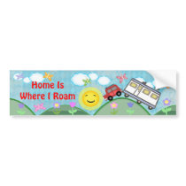Road Trip Summer Vacation Bumper Sticker