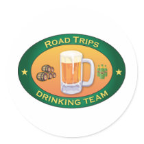 Road Trips Drinking Team stickers