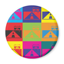 Road Trips Pop Art magnets by sciencewillprevail Road Trips Pop Art magnets