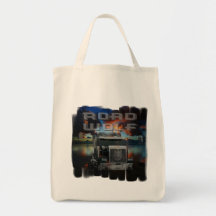 Road Wolf Tote Bags