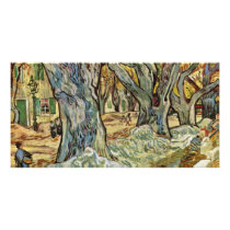 Road Workers By Vincent Van Gogh Picture Card