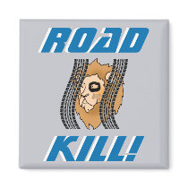 ROADKILL! - Detroit Lions magnets