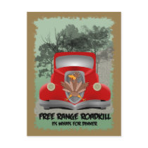 Roadkill Dinner Postcard