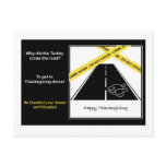 Roadkill Thanksgiving Postcard