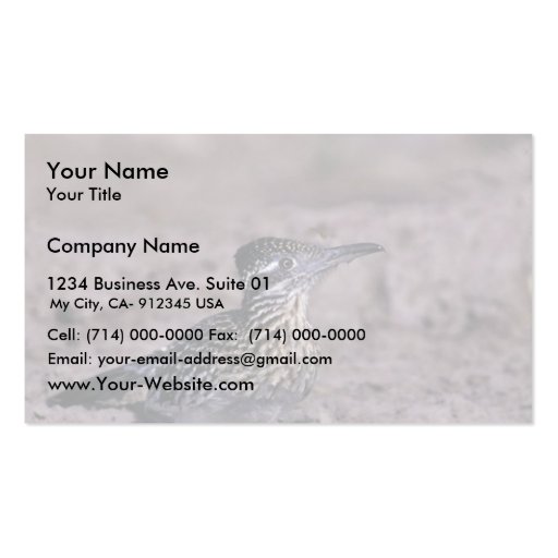 Roadrunner Business Card Template