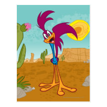 Roadrunner Head Tilted Post Card