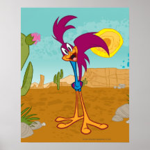 Roadrunner Head Tilted Print
