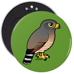 Roadside Hawk Round Button