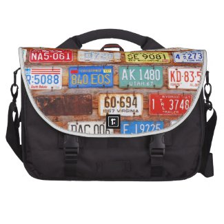 Roadtrip Gear - US License Plates Laptop Bag