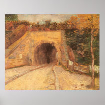 Roadway w Underpass; Viaduct by Vincent van Gogh Poster