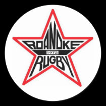 Roanoke Rugby Round Sticker