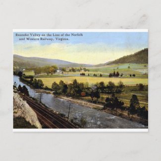 Roanoke Valley, Virginia 1914 Vintage Postcard