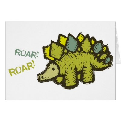Roar! Roar! Card by redcloisonne