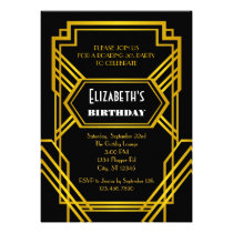 Roaring 20's Birthday Invitation