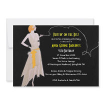 Roaring 20's - Flapper Party Invitations