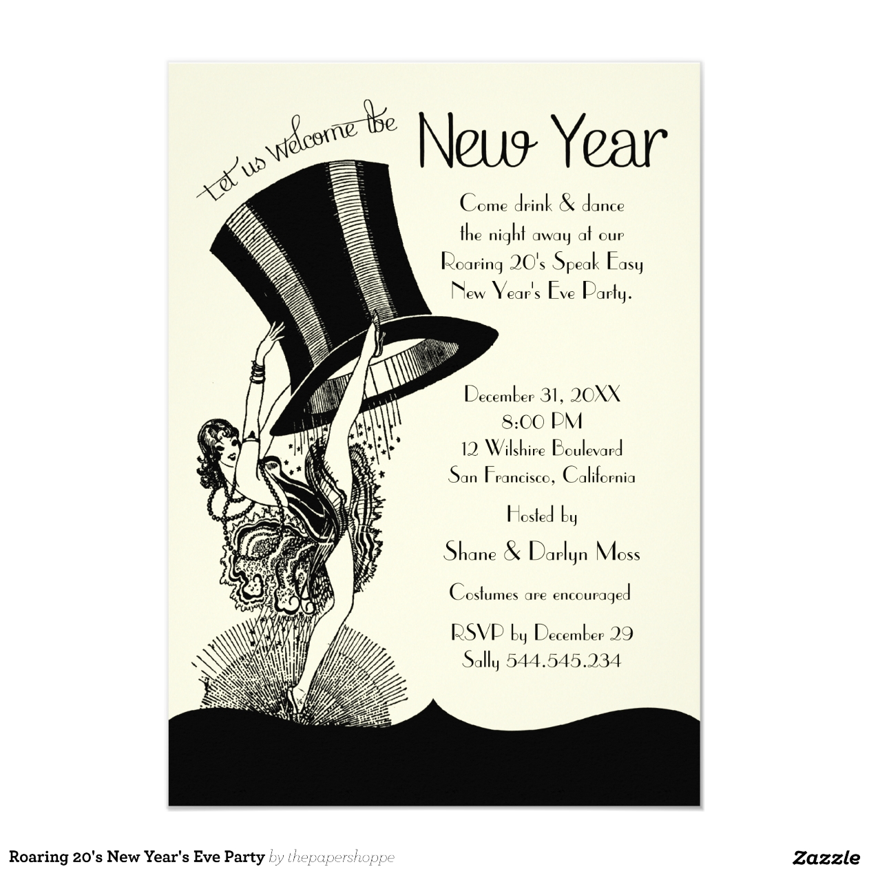 New Years Eve Invitations de mariage New Years Eve Invitations de mariage