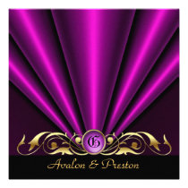 Roaring 20's Pink Art Deco Bridal Shower Custom Announcements