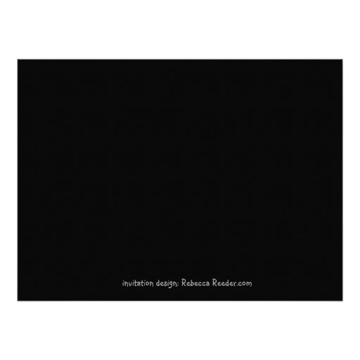 Roaring 20's  Prohibition Era Theme Party Black Custom Invitation
