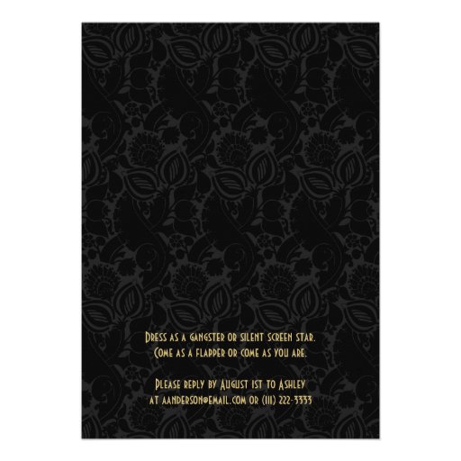 Roaring 20s Twenties Art Deco Retirement Party Custom Announcements