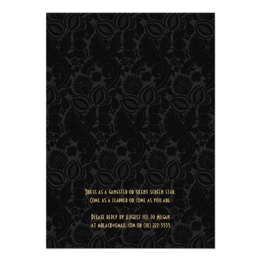 Roaring 20s Twenties Art Deco Sweet 16 Birthday Personalized Invitation