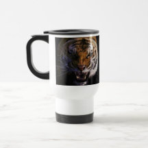 Roaring Bengal Tiger Wildlife Travel Mug