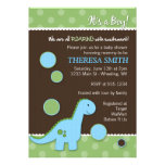 Roaring Dinosaur Baby Shower Invitations