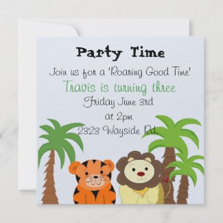 Roaring Good Time Party Invitation invitation