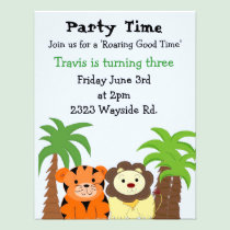 Roaring Good Time Party Invitation invitations