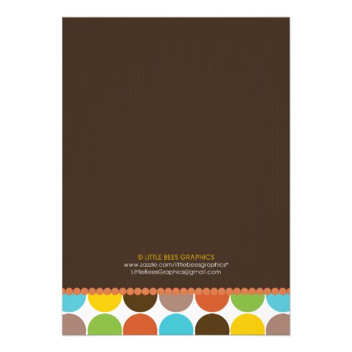 Roaring Lion Dots Baby Shower Invitation