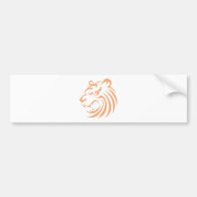 Roaring Tiger Bumper Sticker