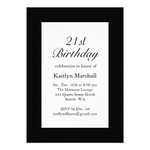 Roaring Twenties Birthday Invitation