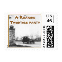 Roaring Twenties costume party stamp