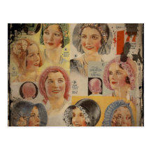 Roaring Twenties Hat Advertisement Postcard