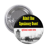 Roaring Twenties Prohibition Theme Name Badge Pins