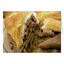 Roast beef sandwich with creamy goat cheese cards