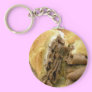 Roast beef sandwich with creamy goat cheese key chains