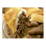Roast beef sandwich with creamy goat cheese poster