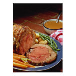 Roast beef with carrots custom invites