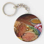 Roast beef with carrots keychain