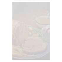 Roast beef with carrots stationery