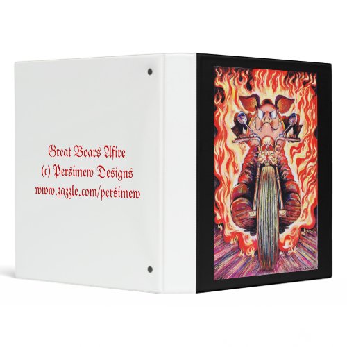 Roast Hog On Bike Avery Binder binder