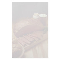 Roasted beef for food lovers personalized stationery
