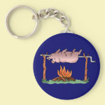 Roasting Pig Keychain