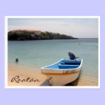 roatán boat postcards