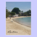 roatán sandy beach postcards