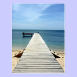 roatán wooden pier postcards