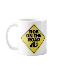 Rob on the Road Left-handed Coffee Mug mugs
